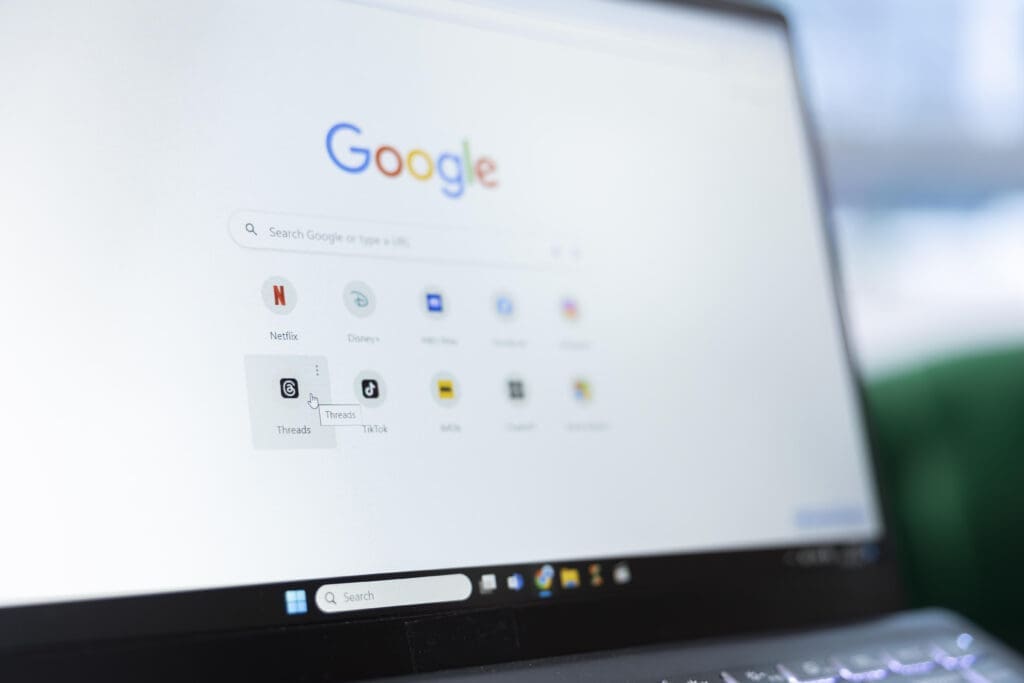 Screenshot of Google Search with Instagram Threads